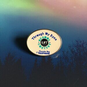 Vintage Lakehead Public Schools 'Phone Cover Contest Design Winner' Pin